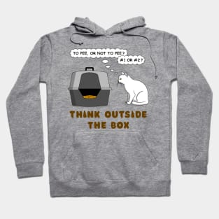 Think Outside the Box Funny Tshirt With Cat, Geeky Tshirt Men, Cat Tshirt Funny, Tshirt Gift Hoodie